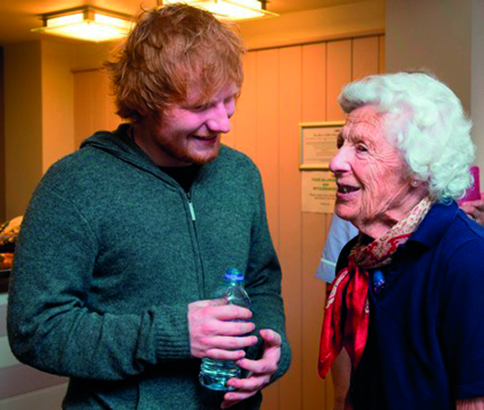 Ed Sheeran and Liz Austin cropped low res