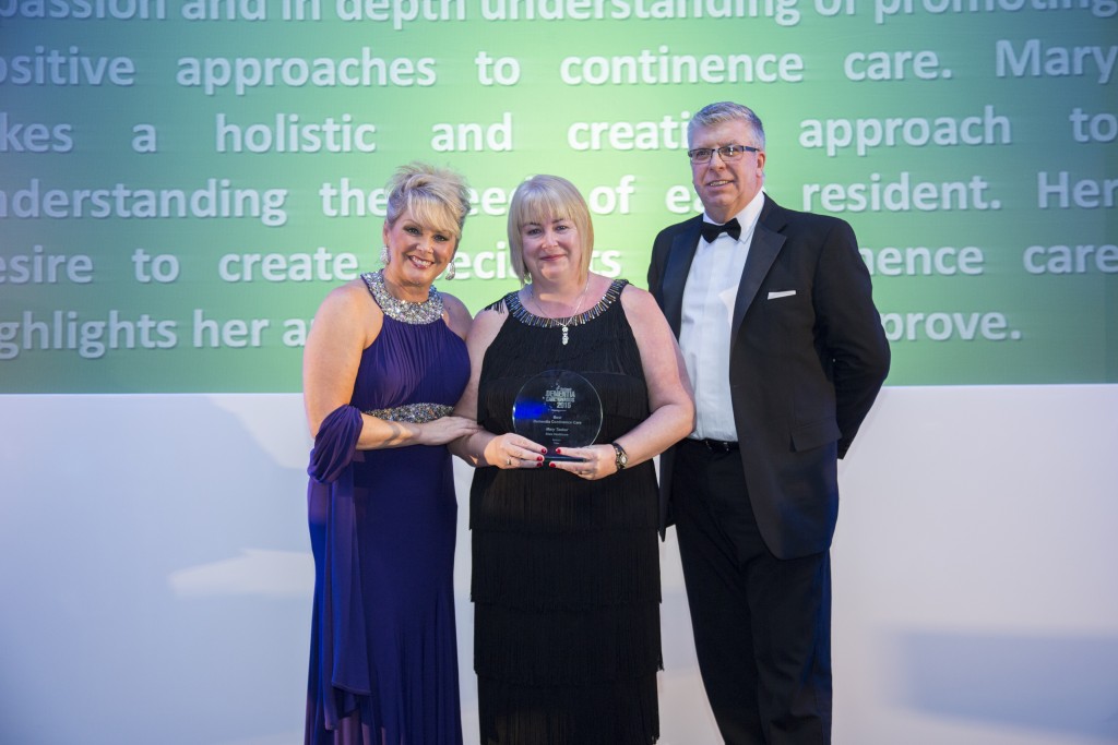 Mary Tasker manager of The Hawthorns in Evesham and winner of the Best Dementia Continence Care Award at the National Dementia Care Awards