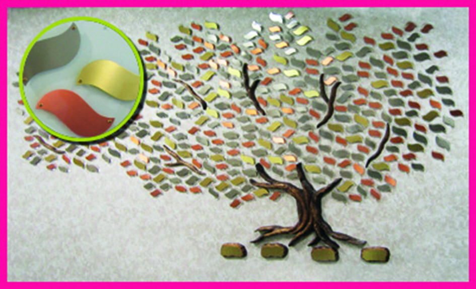 Memory Tree with leaves inset