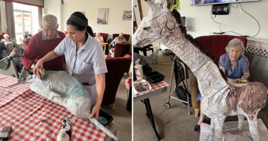 Chislehurst Care Home Residents Create Giant Animal Sculptures to Raise Awareness of Endangered Species