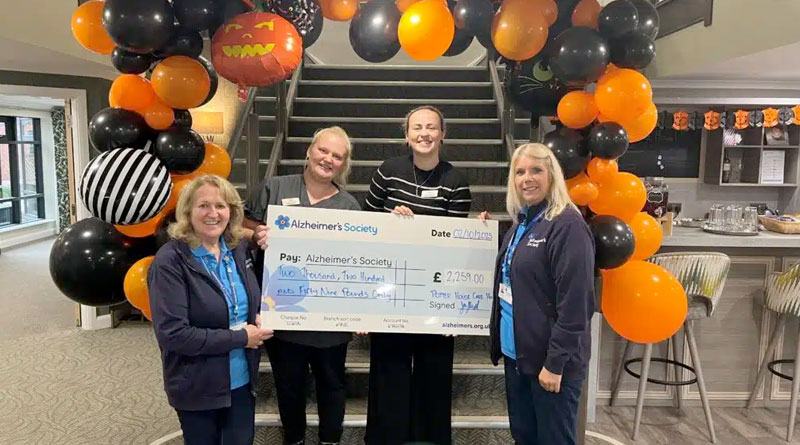Potter House Care Home Staff Raise over £2,000 for Alzheimer’s Society