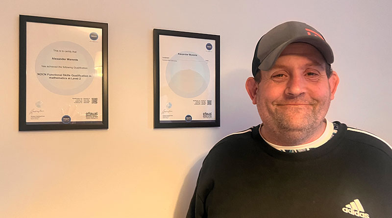 Hebburn Supported Living Resident Celebrates Maths Qualification Success