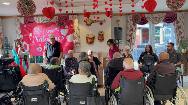 Valentine’s Day Celebration Fills Hearts with Joy at Karuna Manor Care Home