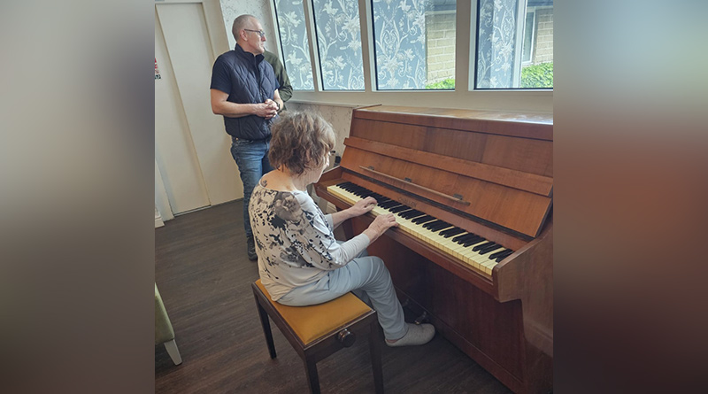 Aireborough Piano Teacher Overcomes Dementia Challenges to Play Again Following Heartfelt Reunion at Ghyll Royd Care Home