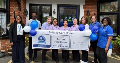 Ardtully Care Home in Ingatestone Recognised as One of the Top 20 Rated Care Homes in the East of England