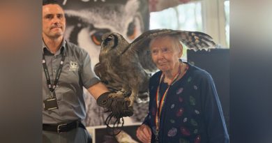 TLC Cooperscroft Care Home Hosts Birds of Prey Event for the Community