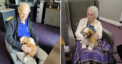 Therapy Pets Bring Joy to Residents at Huntingdon Care Home
