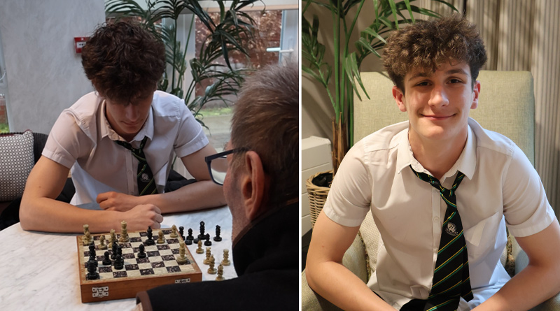 Teen Volunteer Shows New Friendship Has No Age Limit at Buckingham Care Home