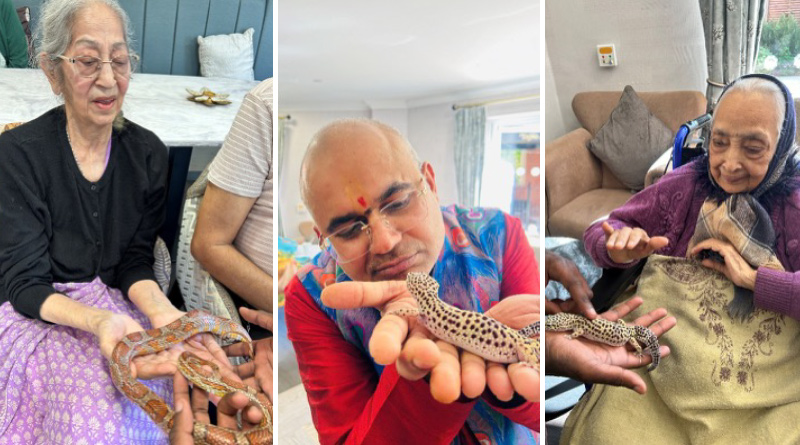 Close Encounters of the Crawly Kind: Residents at TLC Kailash Manor Spend Time with the Zoolab Team and Their ‘Anipals’