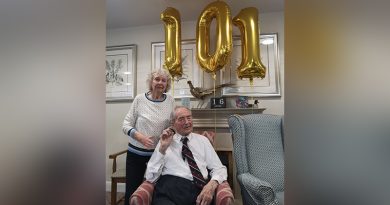 WWII Flying Veteran Jim Celebrates 101st Birthday at Dorset Care Home