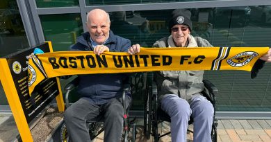 “I’ve Waited A Long Time For This” – Care Home Resident Attends Boston United FC In First Ever Live Football Match