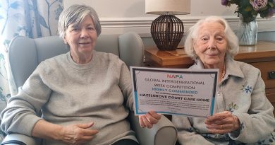Highly Commended for Saltburn Care Home in Global Intergenerational Competition
