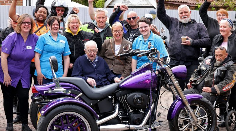 Local Motorbiking Community Rallies Together for Parkstone Care Home Resident’s Special Wish