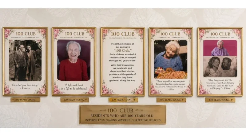 Frank Foster House Launches “100 Club” to Celebrate Centenarian Residents