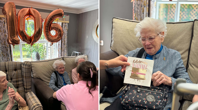 106th Celebrations For Local Care Home Resident