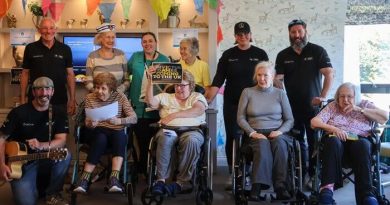 Sailing Challenge Crew Stops by at Edinburgh Care Home