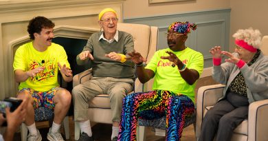 GMTV Icon Mr Motivator Brings His Famous Workout to Huddersfield Care Home