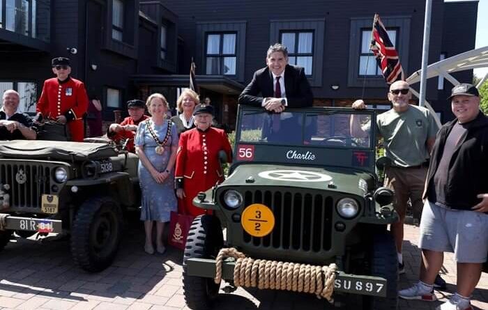 Over 100 Veterans March into a Basingstoke Care Home for a Special Celebration