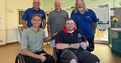 Paralympian and TV Presenter Drops In to Worthing Care Home