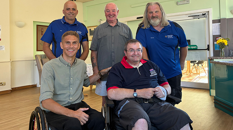 Paralympian and TV Presenter Drops In to Worthing Care Home