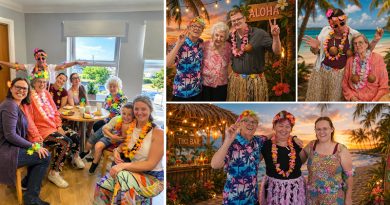 Bowbridge Court Residents Bring a Taste of Hawaii to Newark with Tropical-Themed Coffee Morning