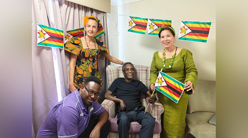 Staff Bring a Little Piece of Zimbabwe to Care Resident