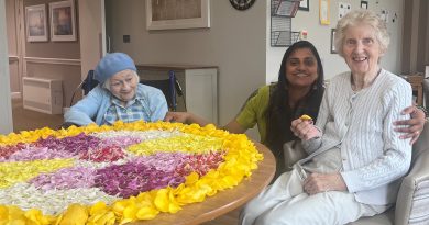 Boroughbridge Manor Marks Onam with Colourful Pookalam Celebration