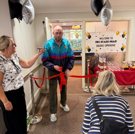 BAFTA-Winning Actor Joe Sims Opens New Pub At Kingswood Care Home