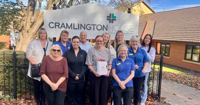 Cramlington Care Home Staff Raise Over £1,000 for New Defibrillator